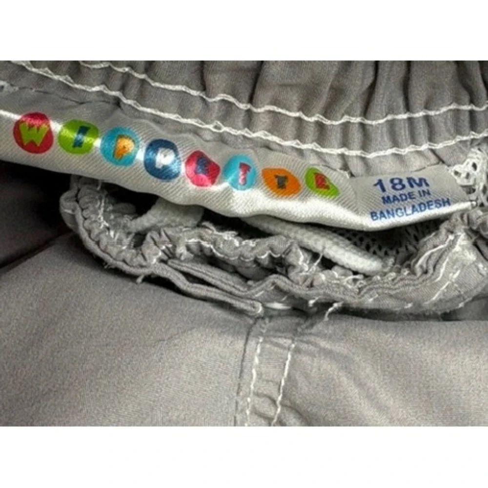 Wippette Shark Gray Swim Shorts Trunks 18 Months‎ Toddler Vacation