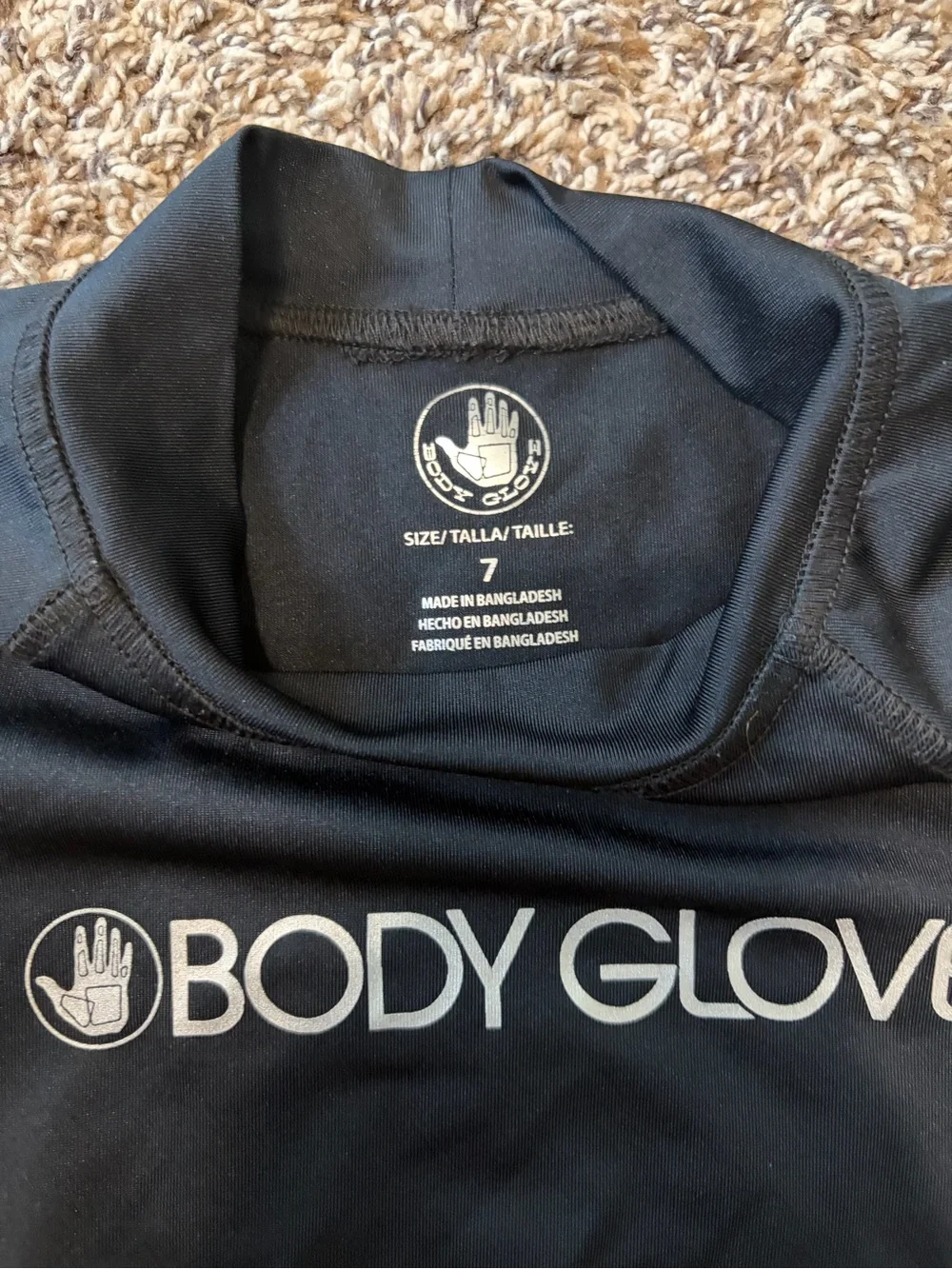 Body Glove Black Short-Sleeve Logo Rash Guard