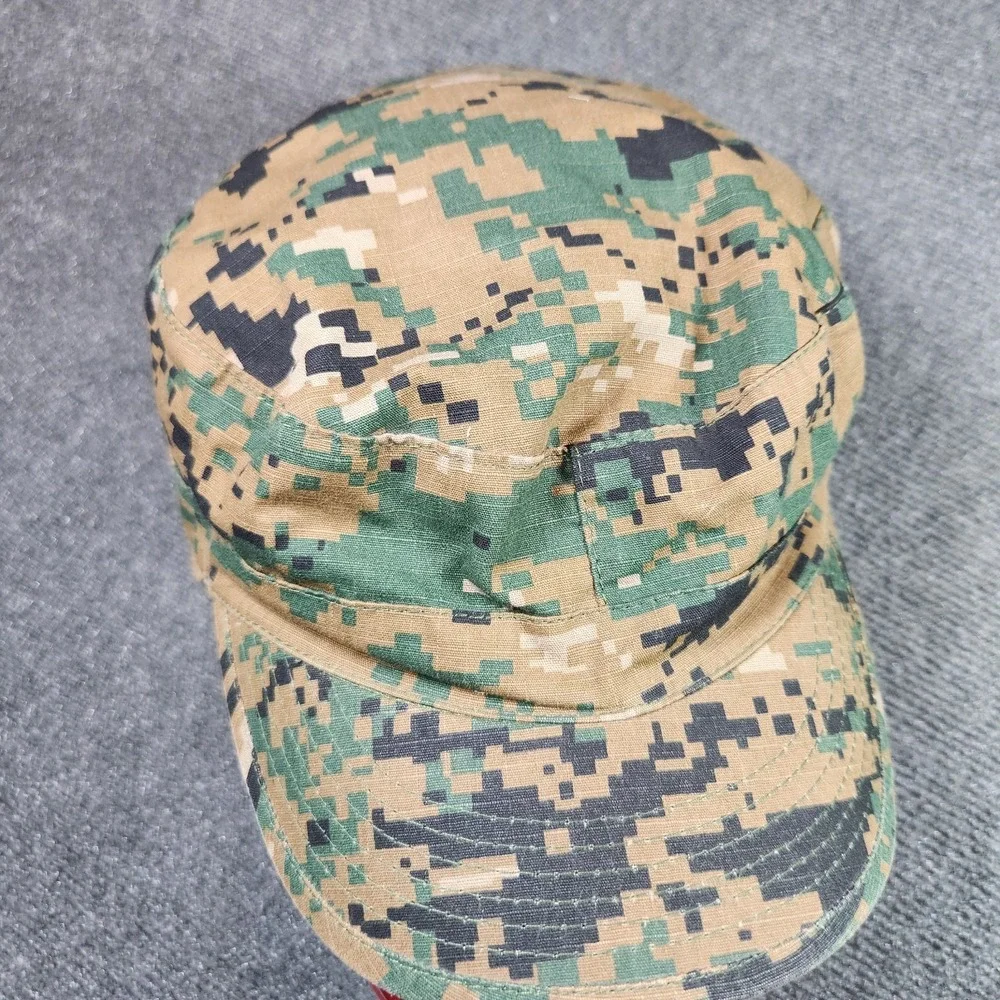 Woodland Marpat Hat Cap 7 3/4 Hot Weather Ear Muff‎ Marine Military Spec Ops