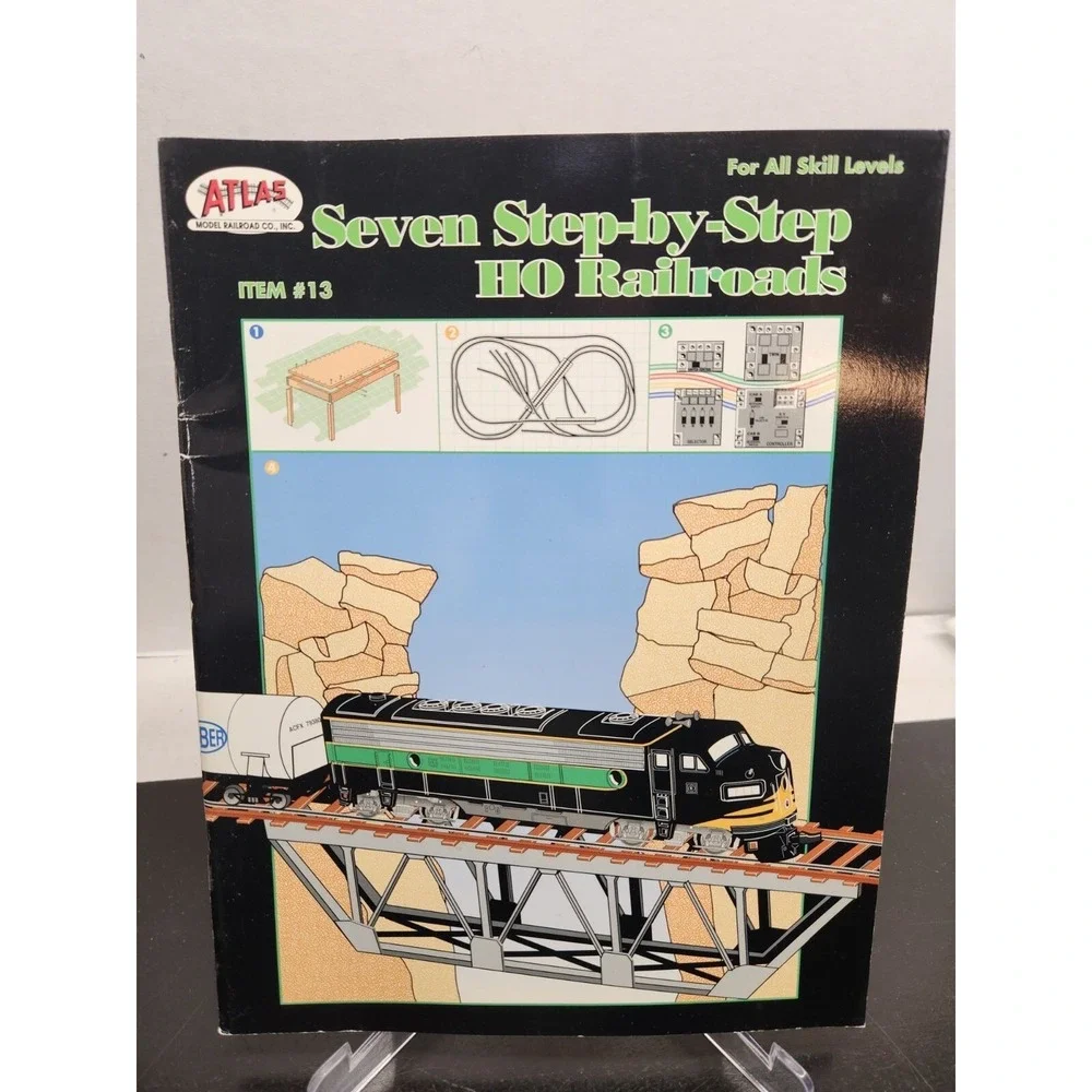 Seven Step-By-Step HO Railroads Guide Atlas Model Railroad Co. 1994‎