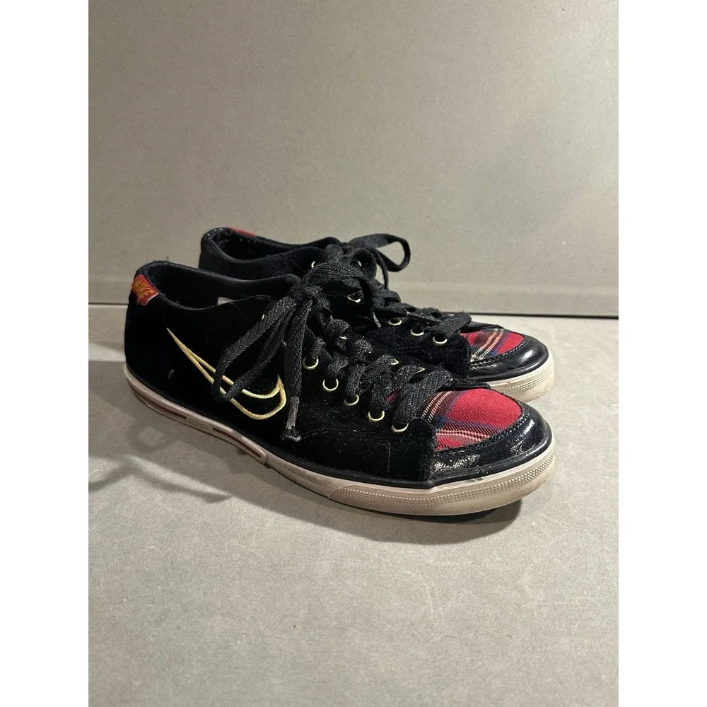 Women's Nike Suede Plaid Flannel Blazer Low Style Shoes‎ Size 8
