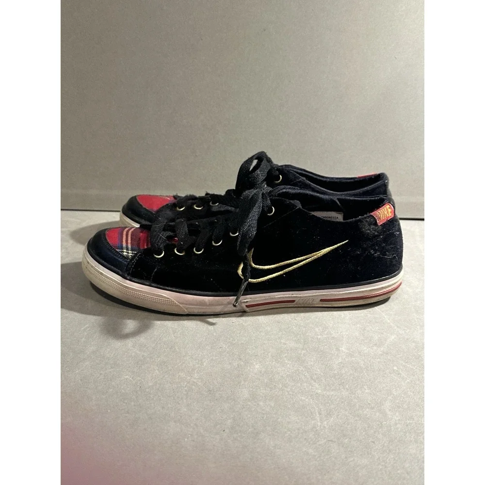 Women's Nike Suede Plaid Flannel Blazer Low Style Shoes‎ Size 8