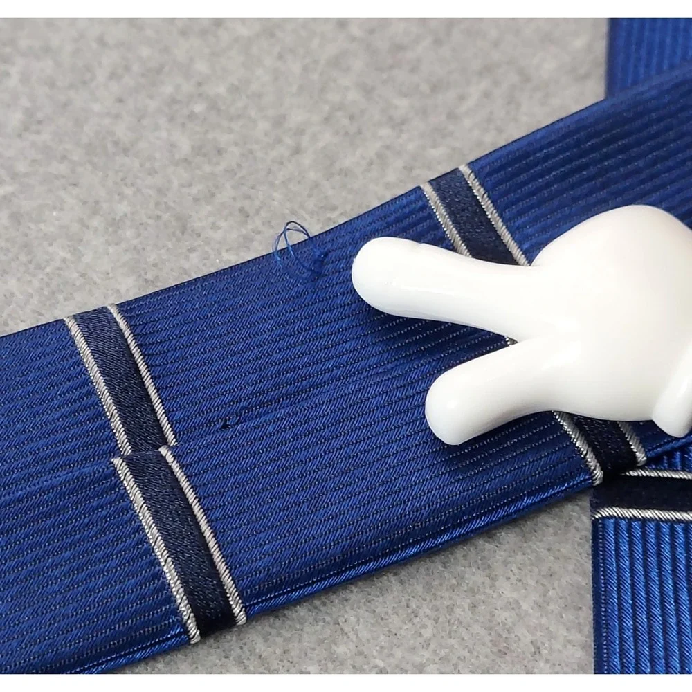 Nautica Silk Repp‎ Mens Tie Blue Striped Preppy Ivy Classic Business Necktie