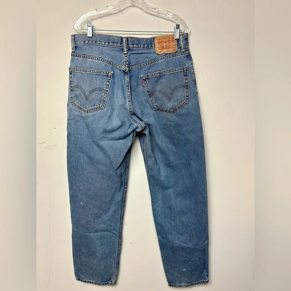 VINTAGE LEVI’S 550 90s Y2K Men’s RELAXED FIT DENIM JEANS‎ RED TAB SIZE 34X32