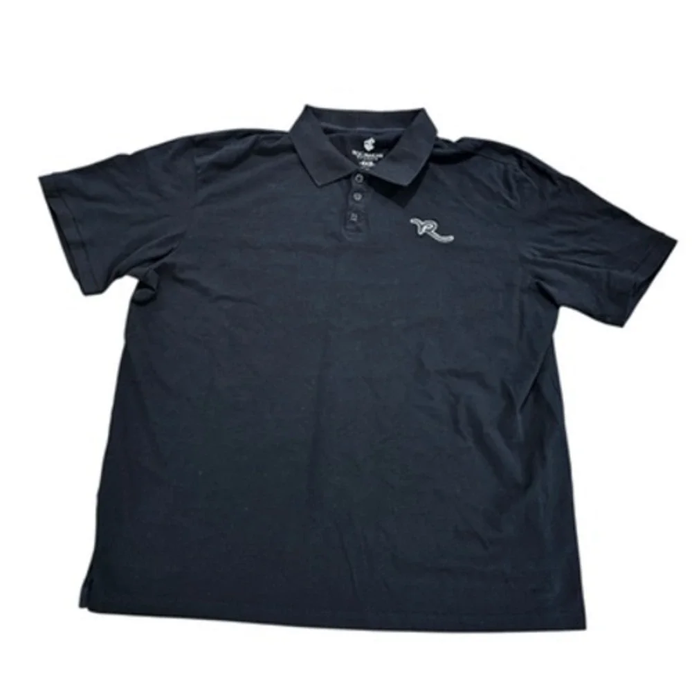 Rocawear Classic Men's Polo Shirt Black 4XB Big & Tall Short Sleeve Collared‎