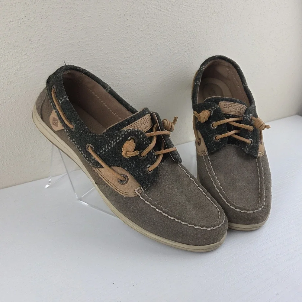Sperry fabric songfish leather