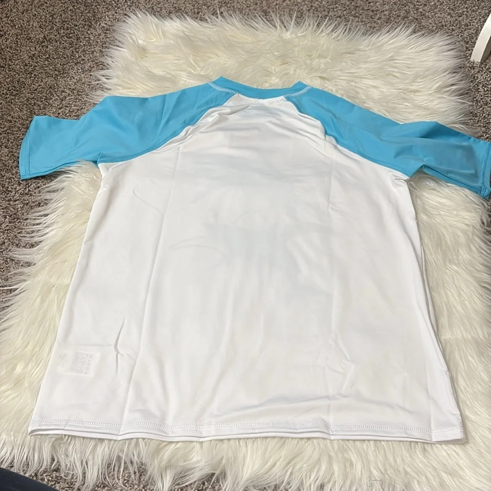 NEW In Packaging Lands End Youth Husky XL 14-16 Shark Swim Rash Guard
