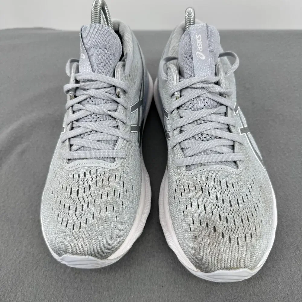 ASICS GEL-Nimbus 24 Shoes Womens Size 9 Gray Road Running Sneakers 1012B201