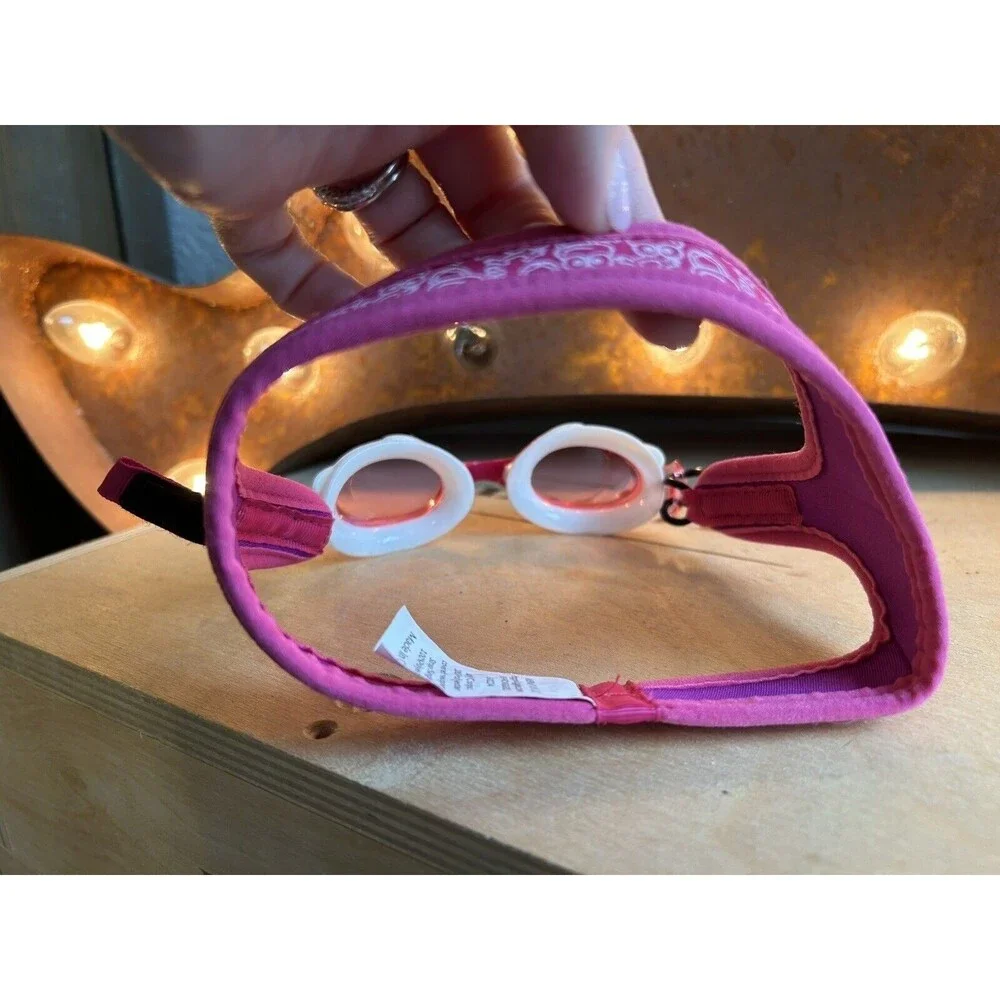 Frogglez Anti-Fog Swimming Goggles Kids Ages 3-10 Comfort Neoprene Strap Band