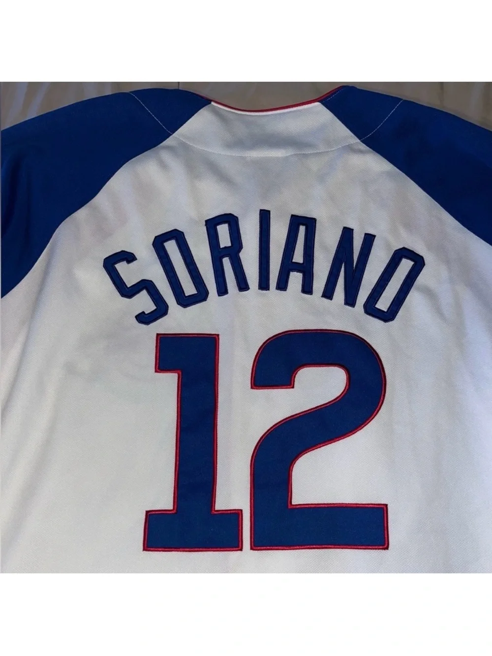 Chicago Cubs Alfonso Soriano No. 12 Majestic MLB Authentic Retro Baseball Jersey
