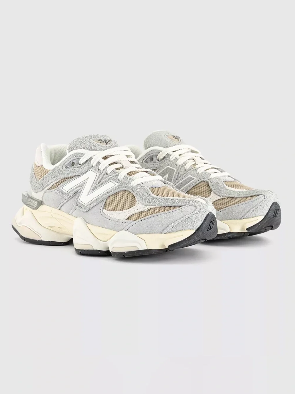 New Balance 9060 Women's White and Light Gray Athletic Sneakers