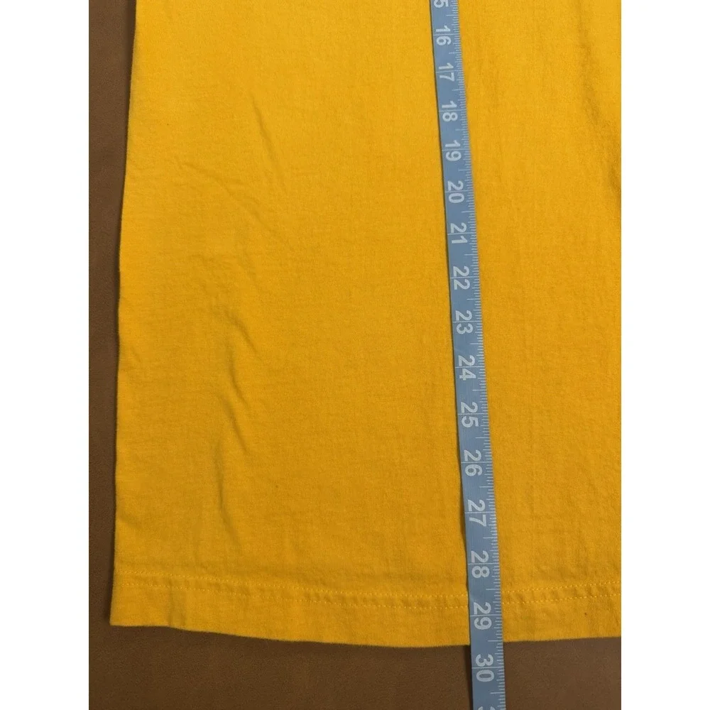 Komatsu Excavator Men's XL Yellow Graphic T-Shirt Heavy Equipment Construction