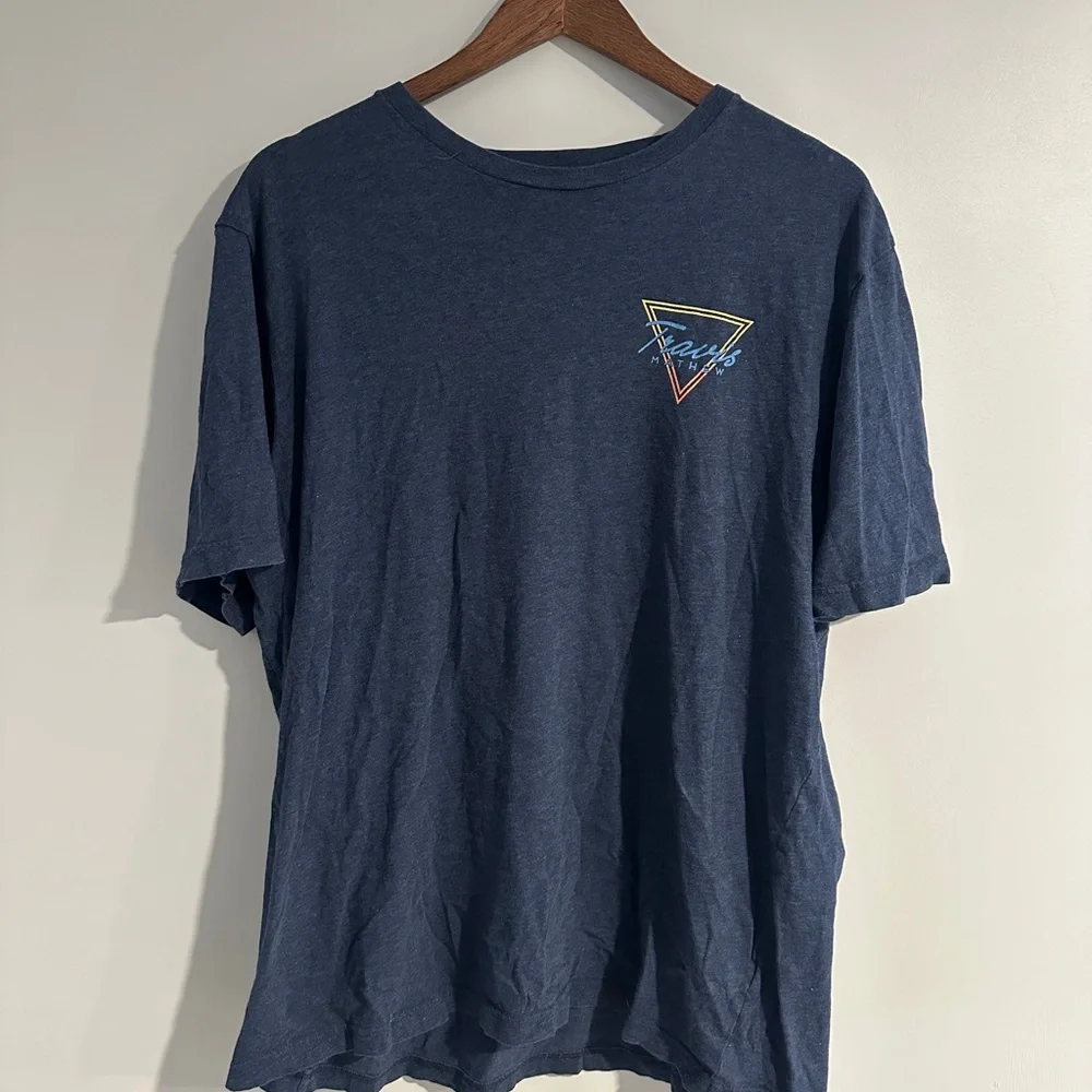Travis Mathew Navy Tee with Triangle Graphic