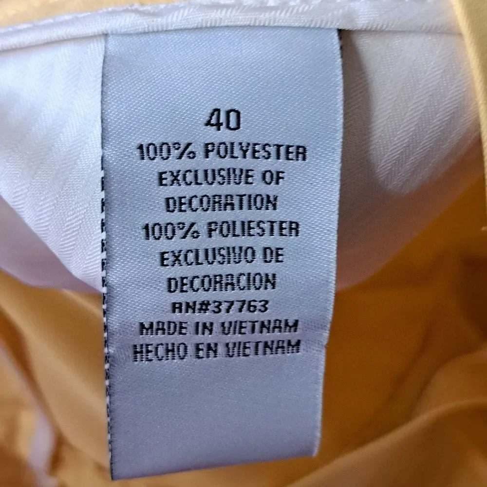 Grand Slam yellow size