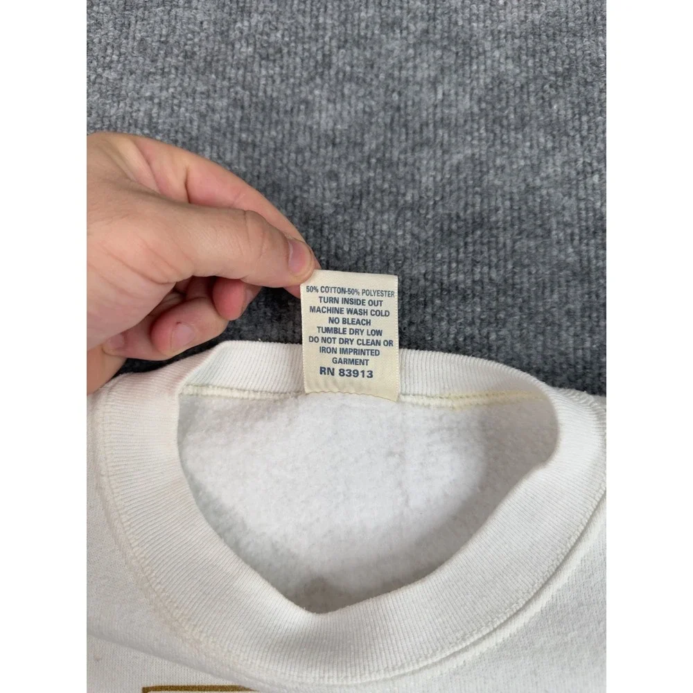 Vintage 1993 Whitetail Deer Crewneck Sweatshirt Made USA Cotton‎ Grove L
