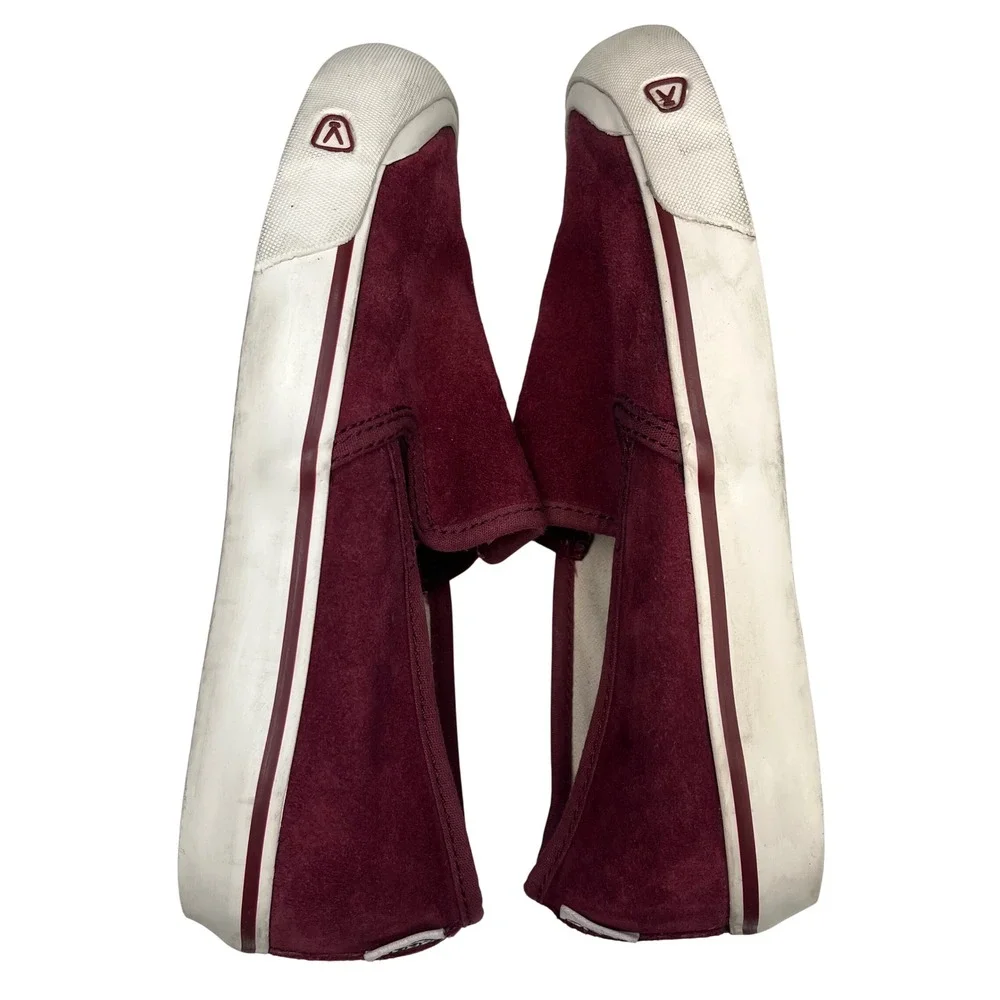 KEEN Coronado III Women's Suede‎ Slip On Sneakers Burgundy Comfort Casual 8