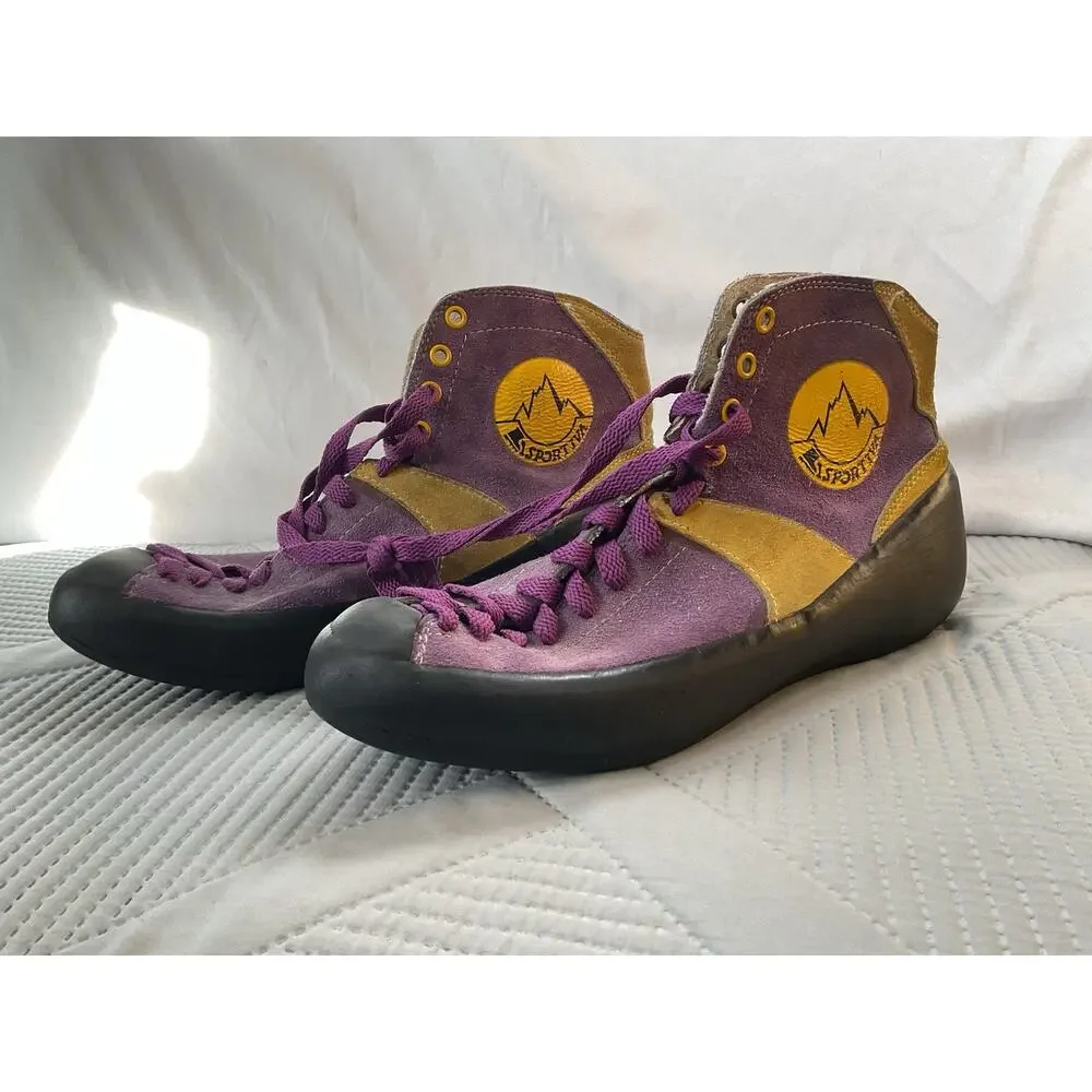 Climbing Shoes Leather Italy La Sportiva Mariacher High Top sz 11