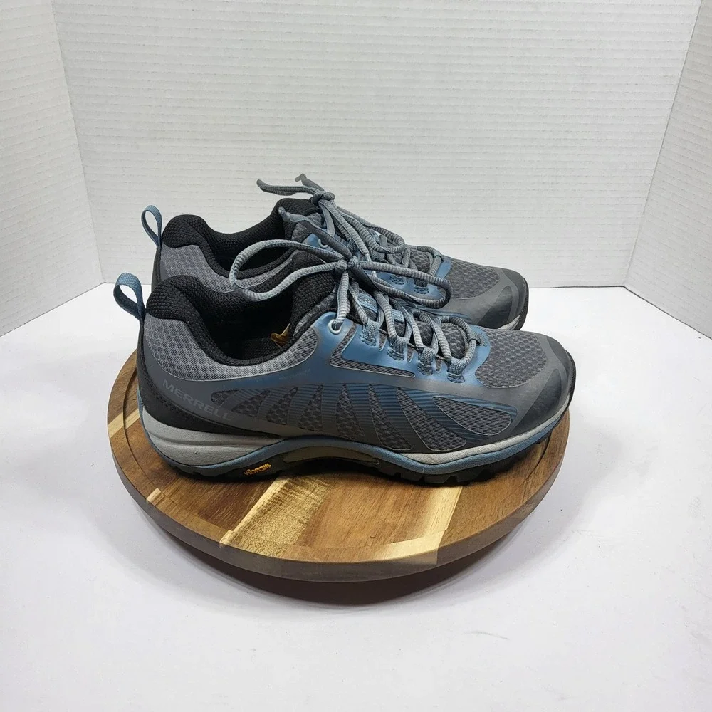 Merrell Women's Siren Edge 3 Waterproof Hiking‎ Shoes Blue Grey J034446 Size 7.5