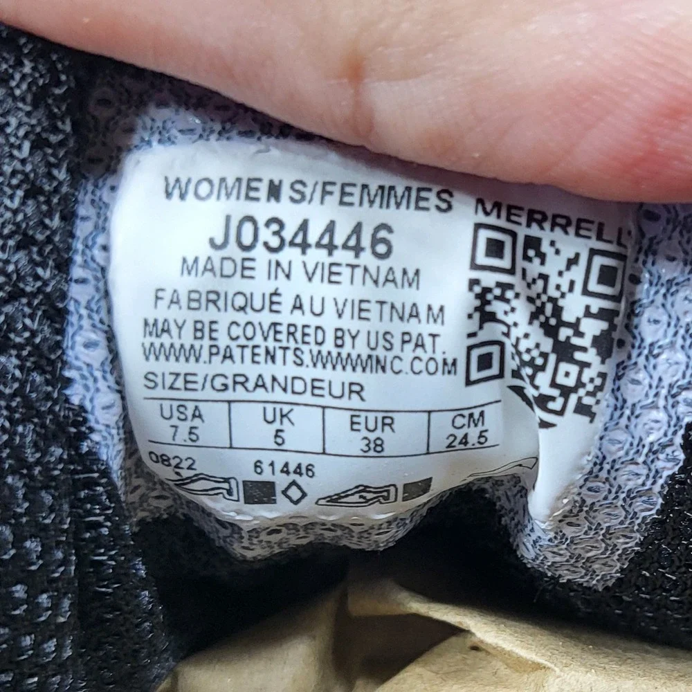 Merrell Women's Siren Edge 3 Waterproof Hiking‎ Shoes Blue Grey J034446 Size 7.5