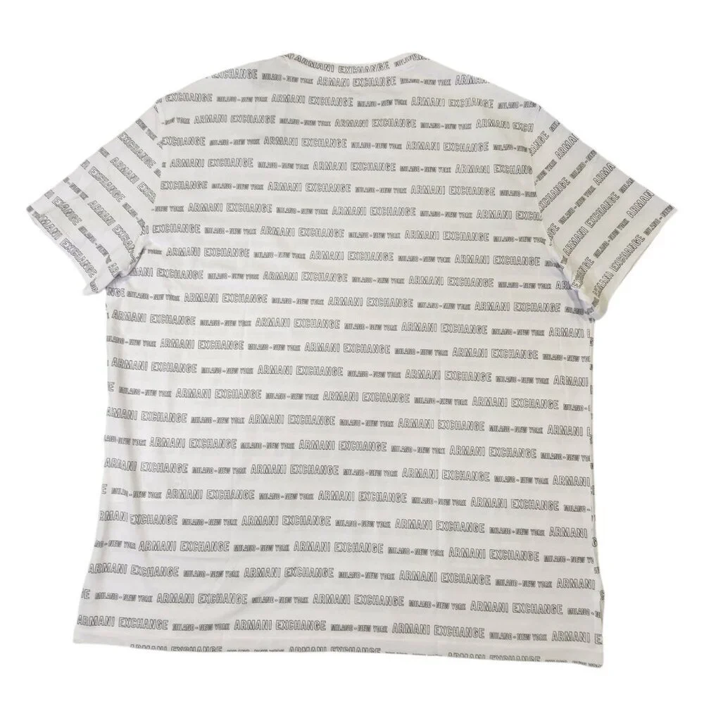 Armani Exchange Men's T-Shirt Short Sleeve Disinger‎ Milano NY White XXL