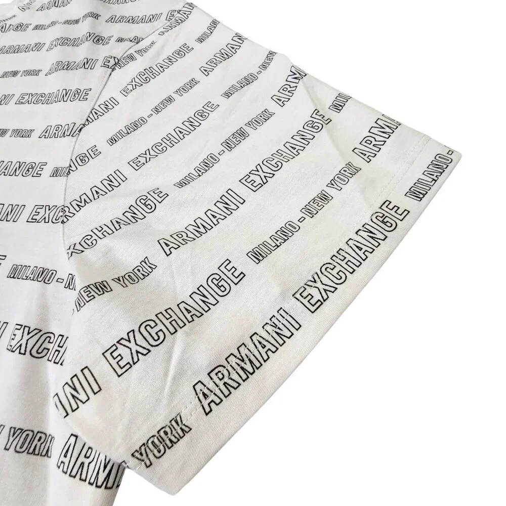 Armani Exchange Men's T-Shirt Short Sleeve Disinger‎ Milano NY White XXL