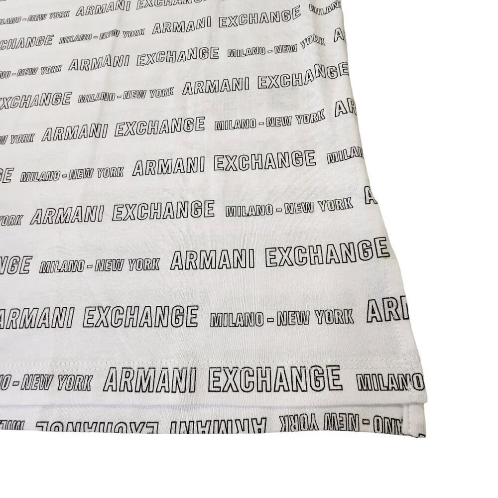 Armani Exchange Men's T-Shirt Short Sleeve Disinger‎ Milano NY White XXL