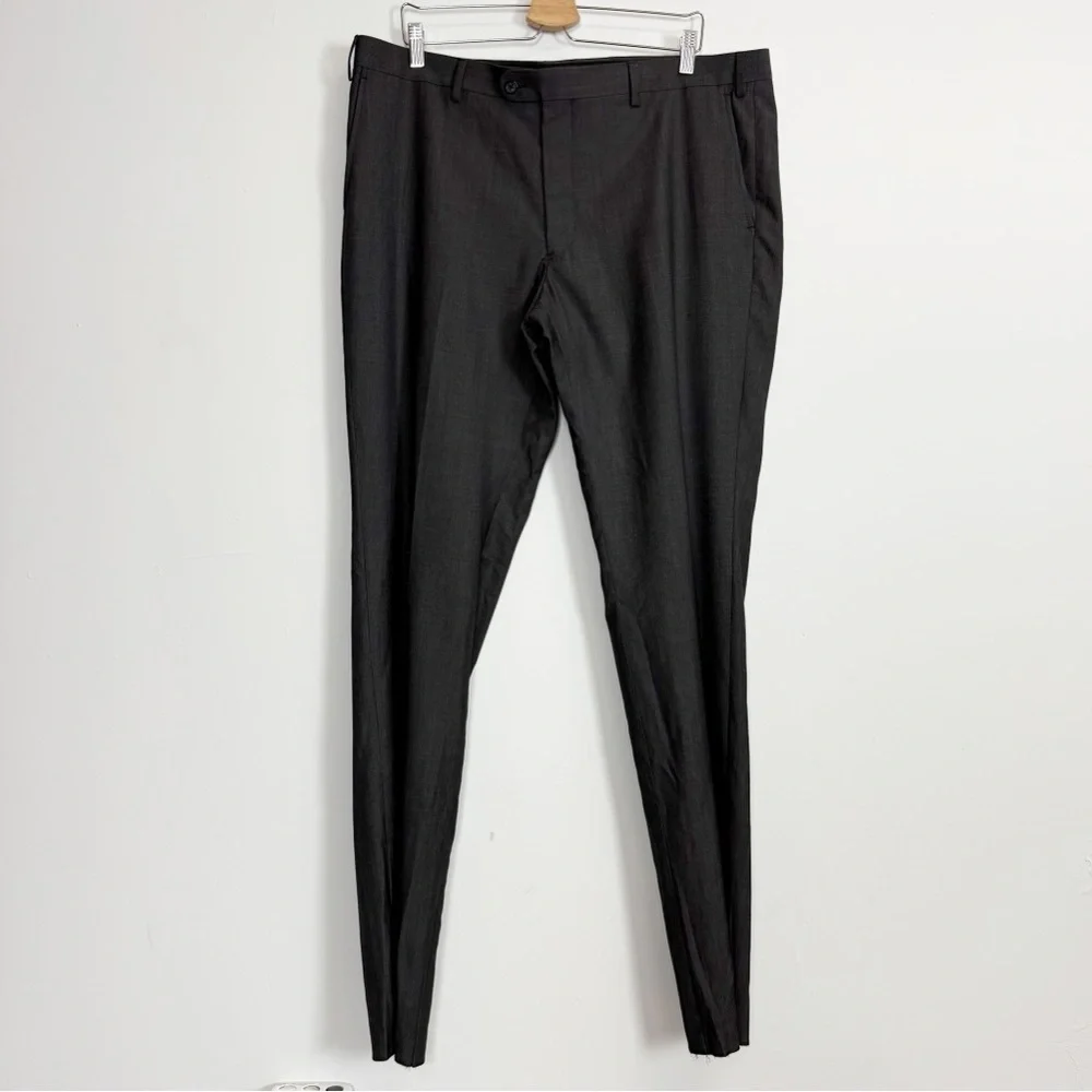 John Varvatos Bedford Dress Pants Mens 39R Gray Wool NWOT NEW