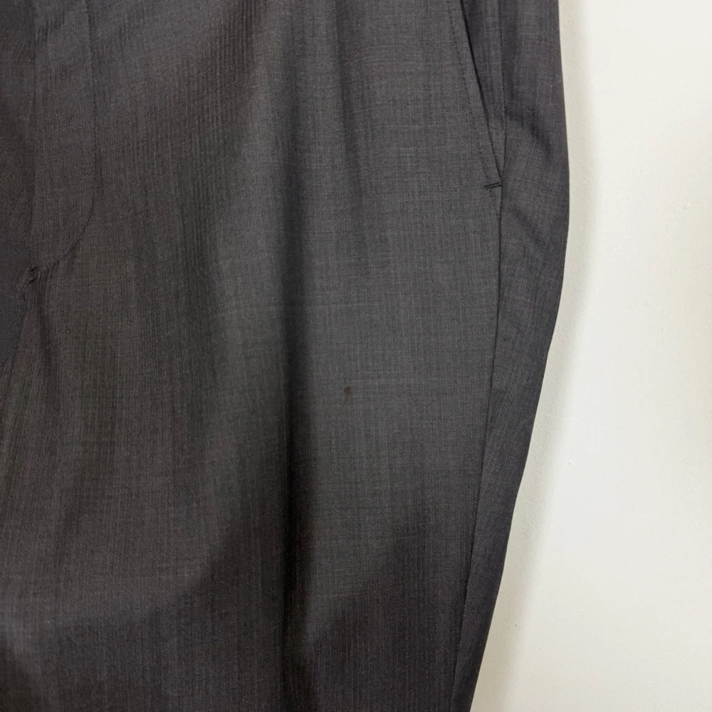 John Varvatos Bedford Dress Pants Mens 39R Gray Wool NWOT NEW