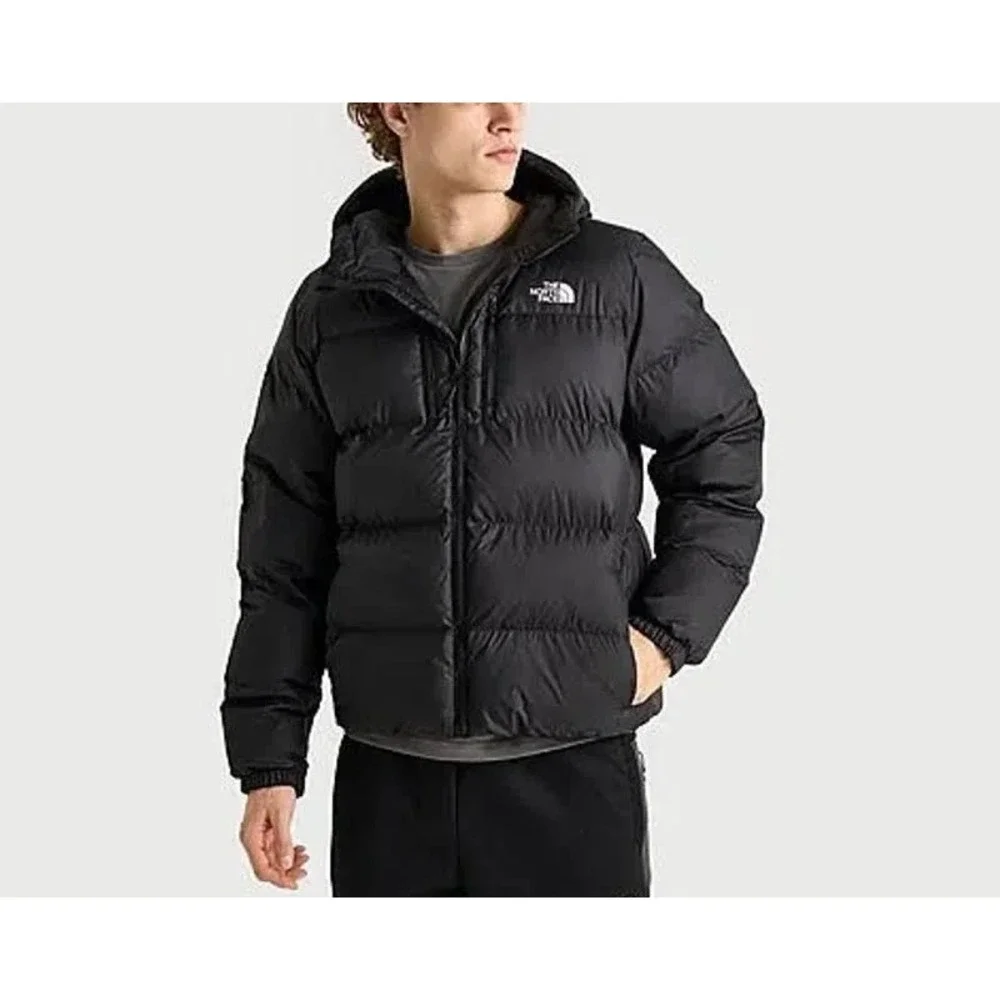 The North Face Kanaga Down Puffer Jacket Mens Large Black Hooded NWT‎ $260