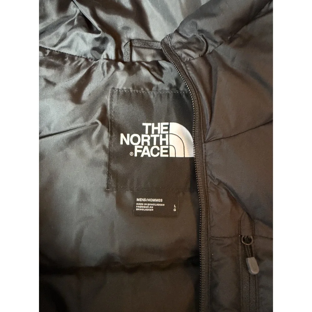 The North Face Kanaga Down Puffer Jacket Mens Large Black Hooded NWT‎ $260
