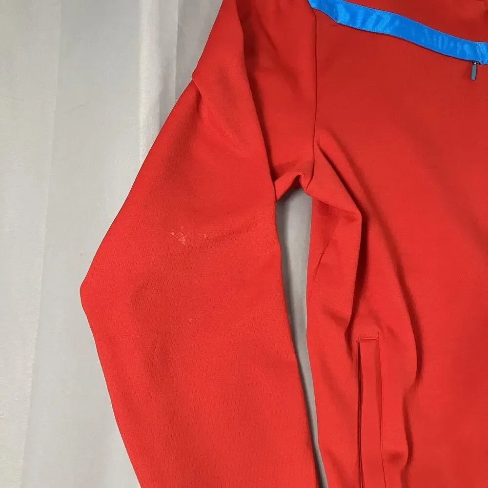Under Armour Jacket Mens XL Red‎ Blue Full Zip Track Fleece Lined 1243201