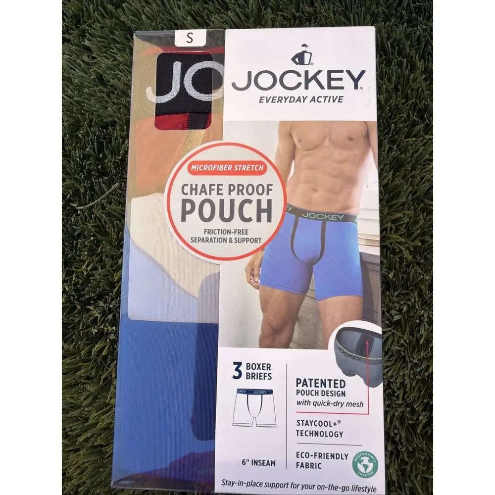Jockey Men's Everyday Active 3 Boxer Briefs Microfiber 6