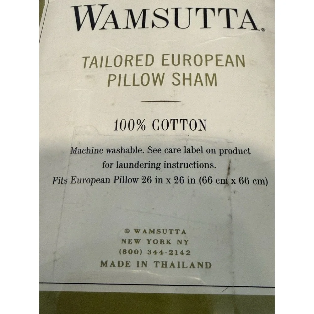 Vintage Wamsutta Pillow Sham Set 100% Cotton 26‎ x 26