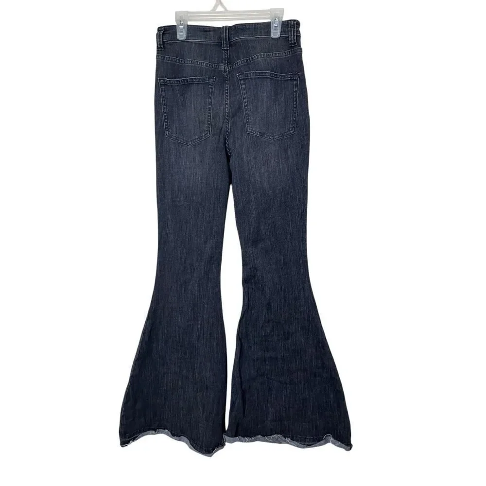 Free People We The Free Irreplaceable Flare Jeans Gray‎ Size 28