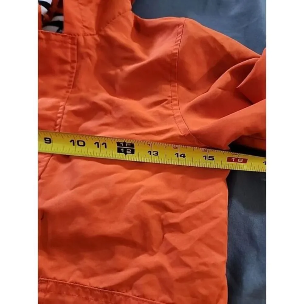 Hiheart Kids Windbreaker Jacket Zipper Front Hooded Orange Size‎ 4/5 EU 120