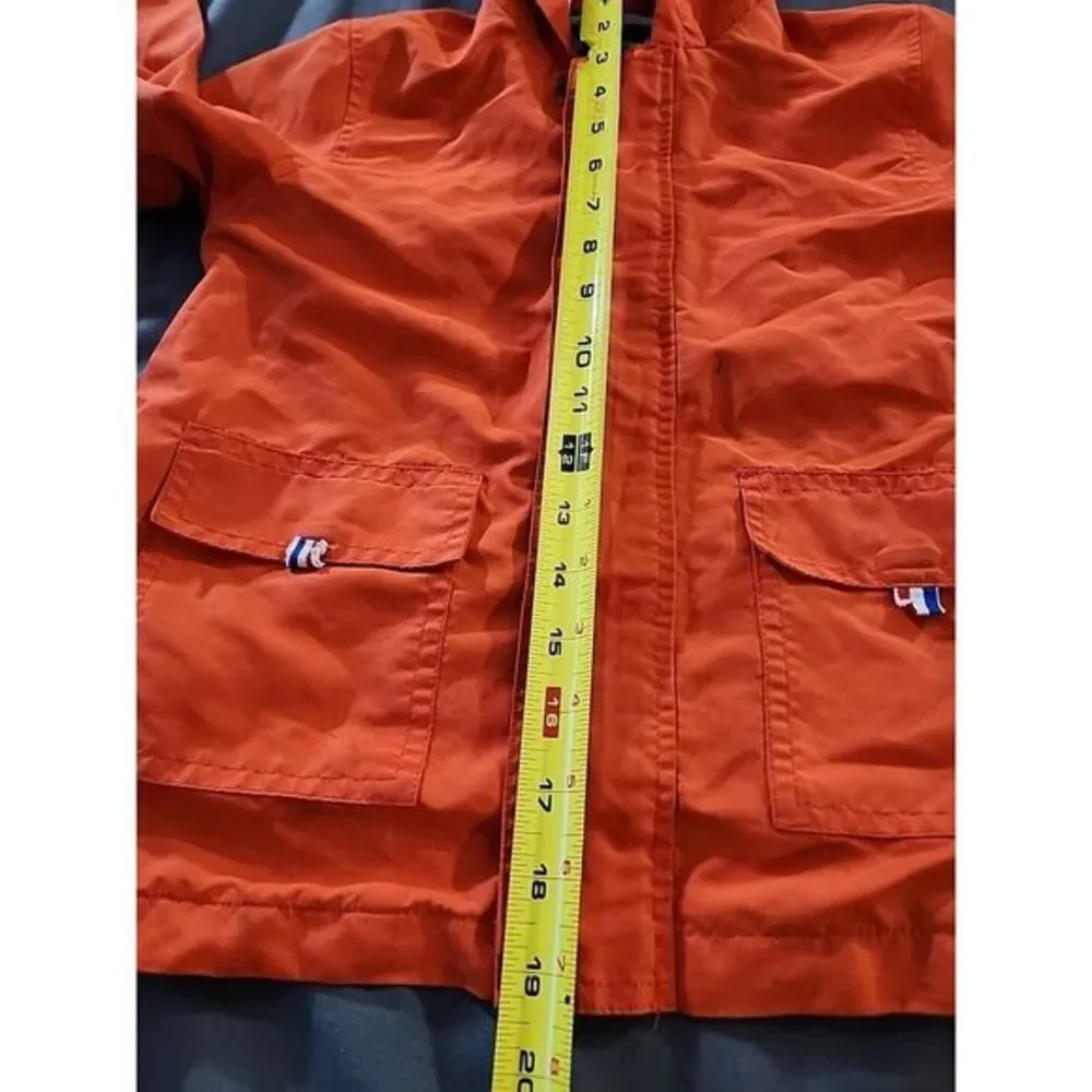 Hiheart Kids Windbreaker Jacket Zipper Front Hooded Orange Size‎ 4/5 EU 120