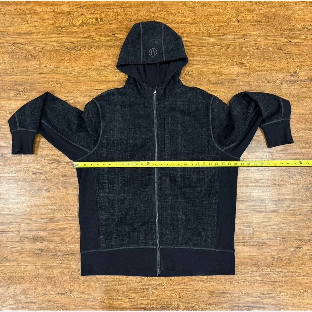 Lululemon Gray Scuba Logo Full Zip Heavyweight Hoodie Sweater Sweatshirt Men 2XL