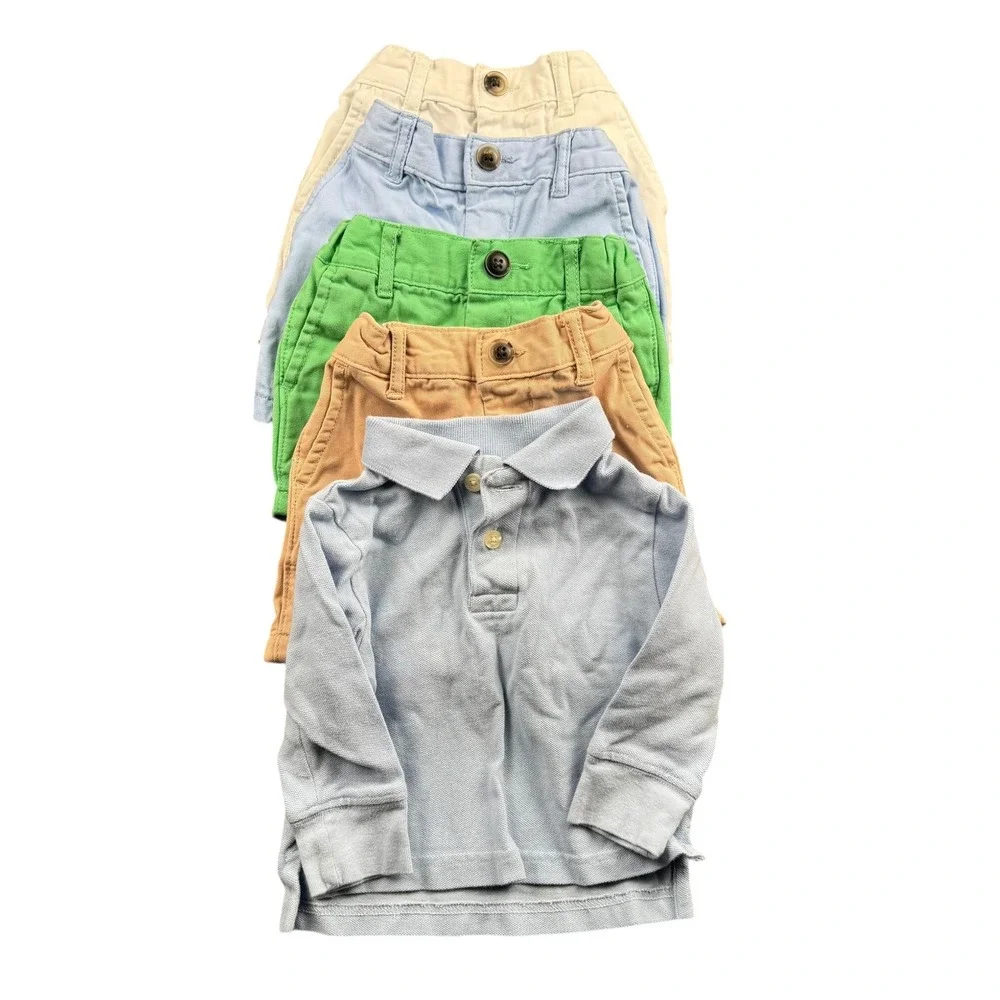 Childrens Place Baby 6-9m  Boys Polo Shirt Shorts Summer Set 4 Piece Outfit‎ 142