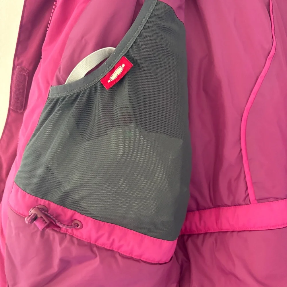 L.L.Bean Kids' Lrg 14-16 Two Tone Magenta Winter Coat Thick No Hood‎