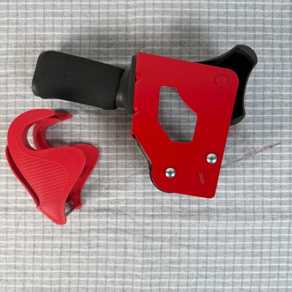 Scotch H180 Industrial Tape Dispenser Red Heavy‎ Duty Packing Gun Bundle