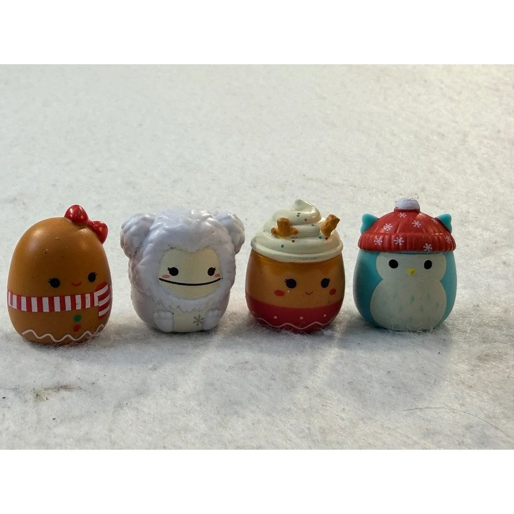 Squishmallows Micromallows Christmas Holiday 19pc Mini Figure Set Santa Snowman