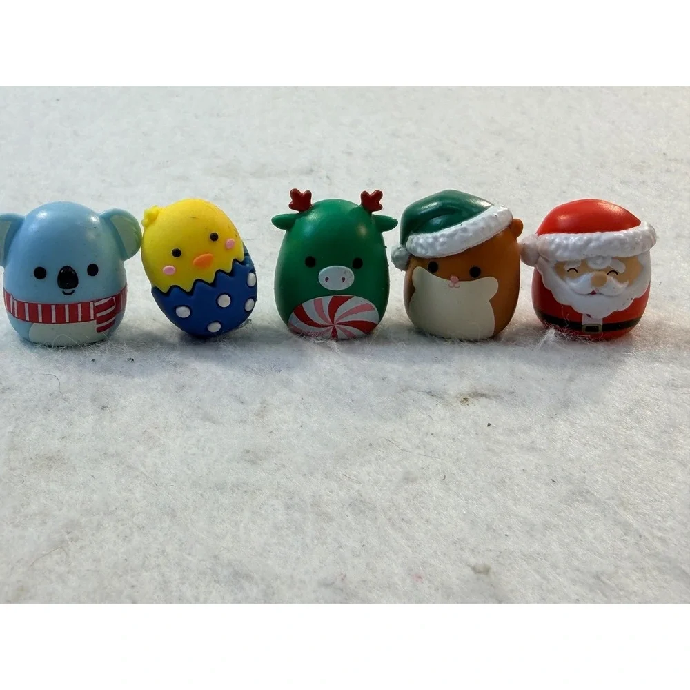 Squishmallows Micromallows Christmas Holiday 19pc Mini Figure Set Santa Snowman