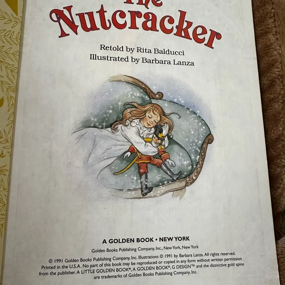 The Nutcracker Little Golden Book‎ Hardcover Vintage Chick Fil A Never Been Used