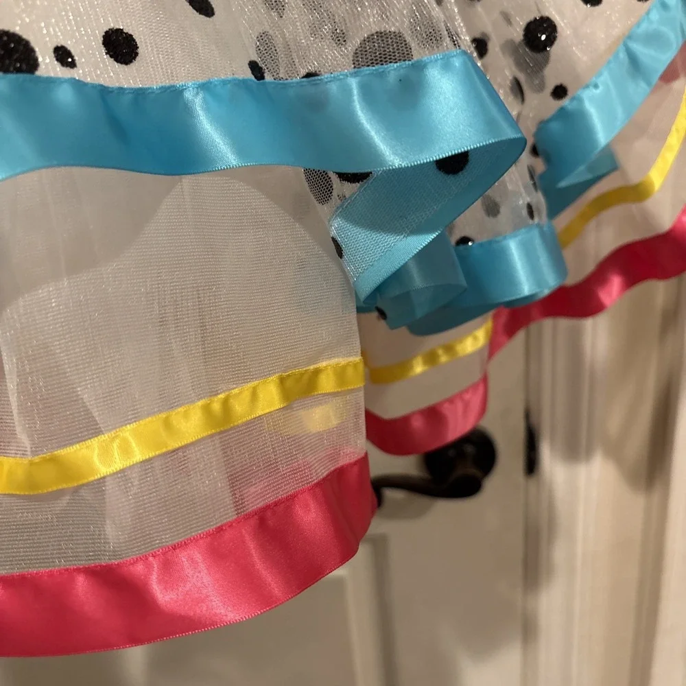 Weissman Curtain Call‎ Dance Costume E1144 CSM Tutu Dress Multicolor Polkadots