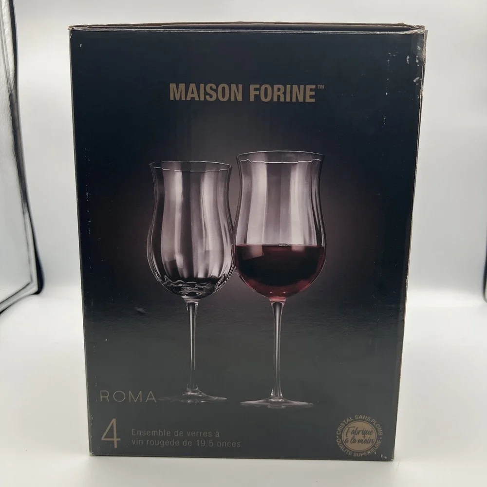 Maison Forine Roma Red Wine Glass Set 4 19.5 oz‎