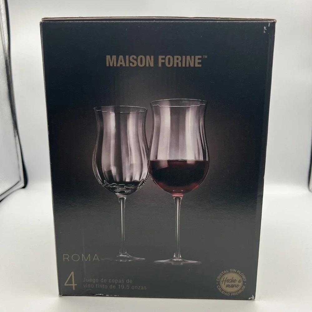 Maison Forine Roma Red Wine Glass Set 4 19.5 oz‎
