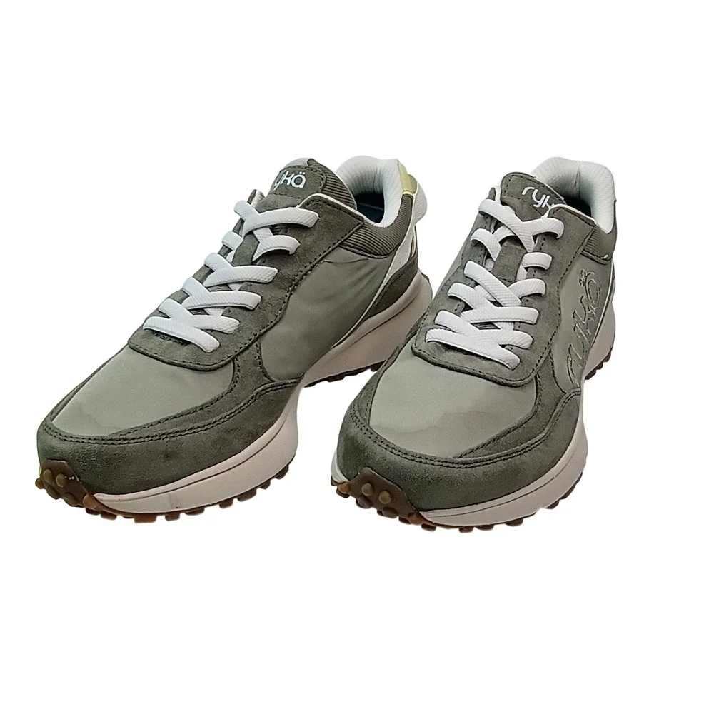 Ryka Jog On Womens Sneakers Olive Green Size 7.5M ActivFoam‎ Walking Shoes