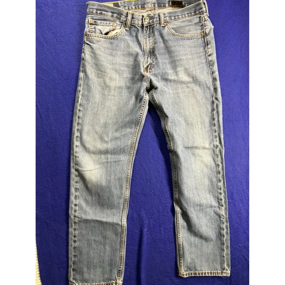 Gorpcore Mens Levis 505 Regular Fit Jeans 36x34 Blue Denim