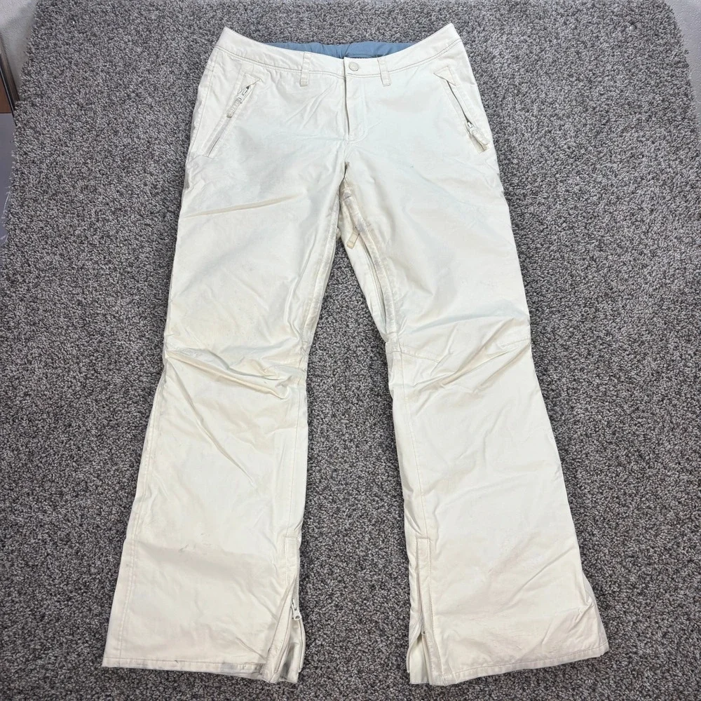 Burton Snowboard Pants Cream Off White Men's M Winter Ski Insulated Trousers