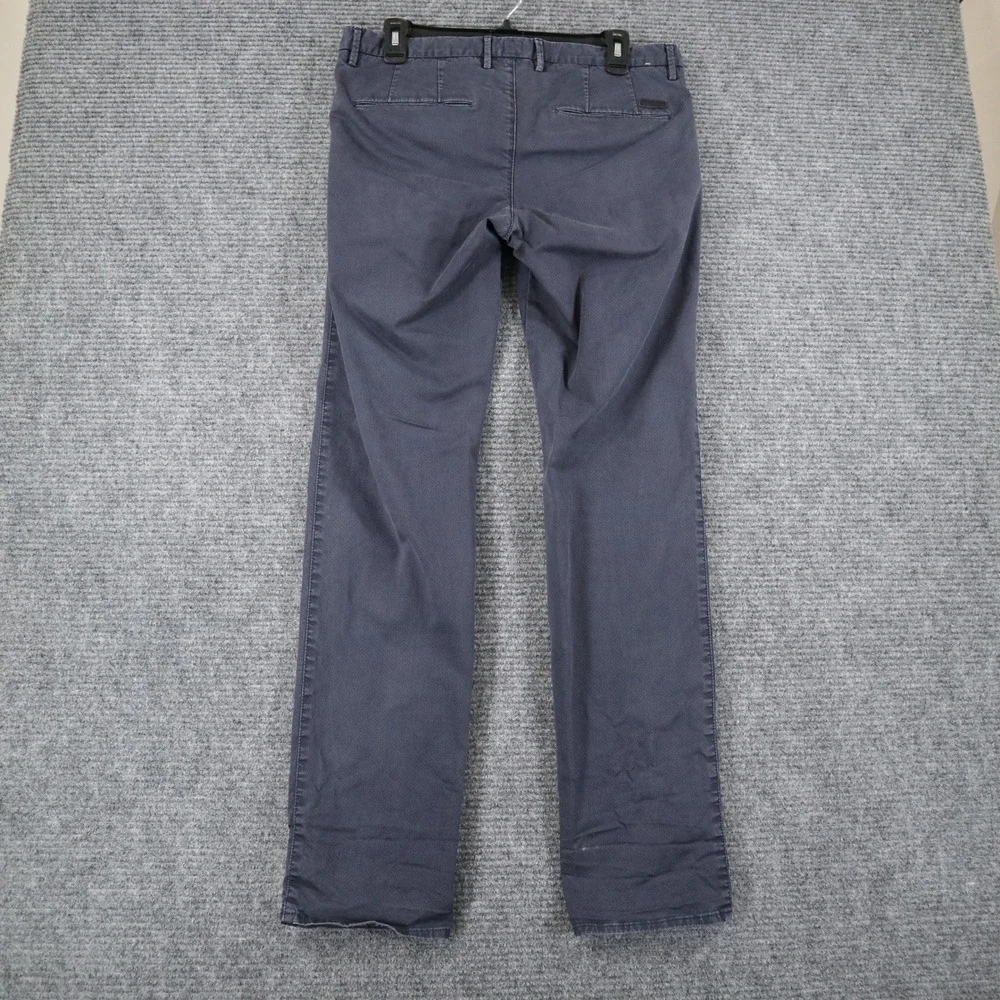 Hugo Boss Chino Pants Men 32x32 Slim Fit Comfort Stretch Navy Blue Office Casual